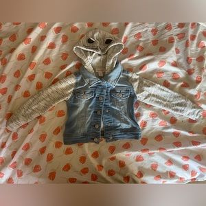 Cat hood Jean jacket